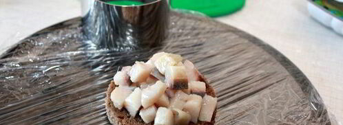 селедка под шубой новогодние свечи. Шаг 5