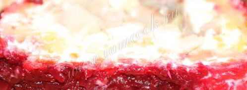 селедка под шубой рулетом. Шаг 17