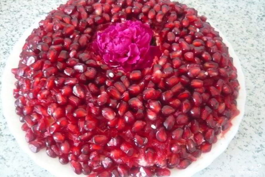 Рецепт селедки под шубой с гранатом