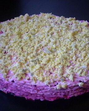 Селедка под шубой со шпротами