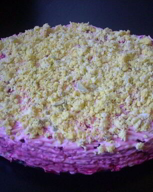 Селедка под шубой со шпротами