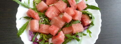 салат с арбузом и овечьим сыром. Шаг 2