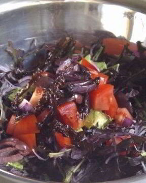 Салат с авокадо и шампиньонами