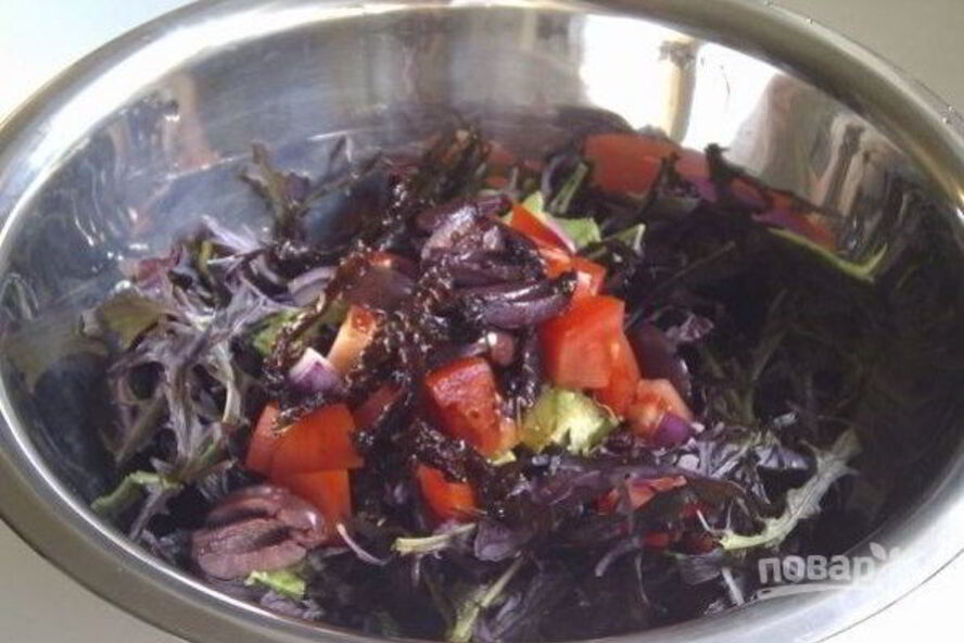 Рецепт салата с авокадо и шампиньонами