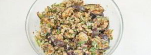 салат с баклажанами и грецкими орехами. Шаг 7