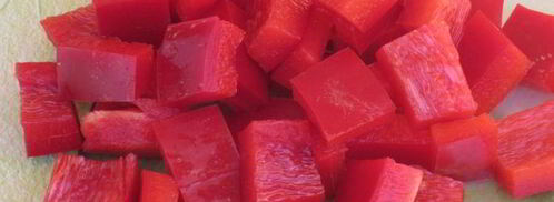 салат с семгой и сладким перцем. Шаг 4