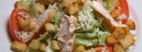 салат цезарь с курицей копченой. Шаг 9