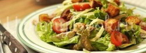 салат цезарь с курицей. Шаг 9
