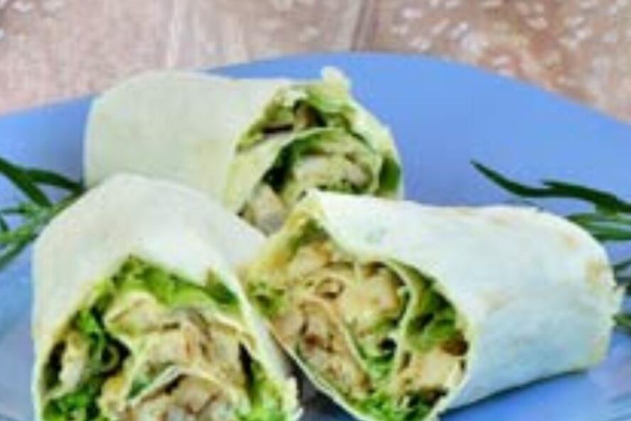 Рецепт салата цезарь в лаваше