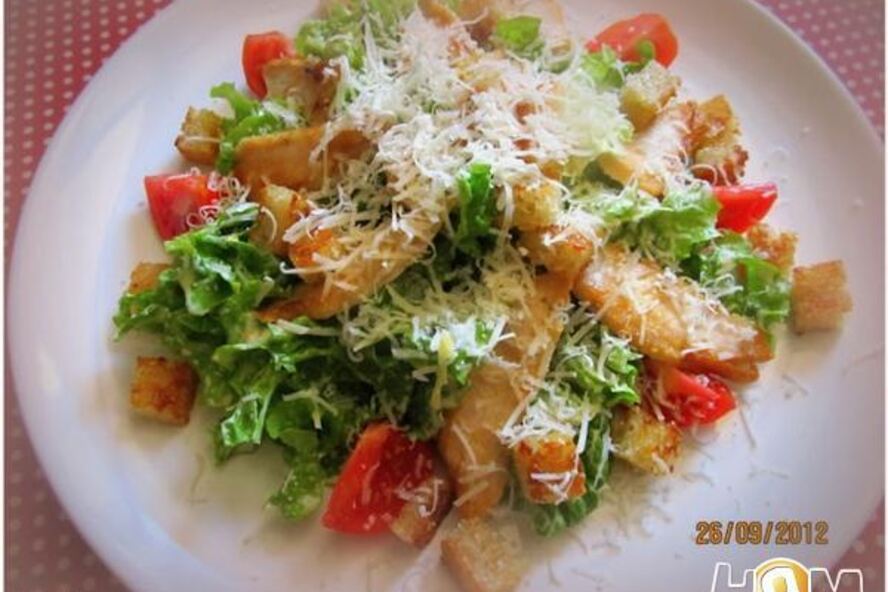 Рецепт цезаря с курицей