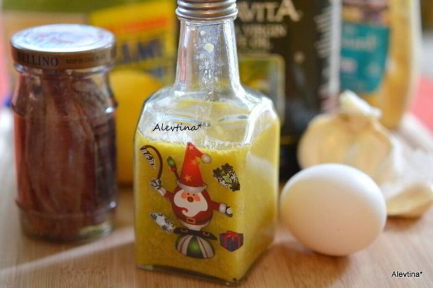 Рецепт заправки для салата цезарь и салат