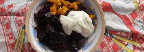 свекольный салат с курагой и черносливом. Шаг 5