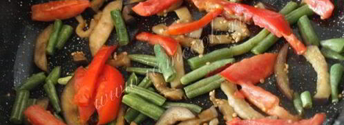 теплый салат с говядиной. Шаг 5