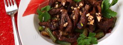 теплый салат с говядиной. Шаг 8