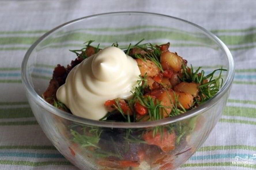 Рецепт горячего винегрета