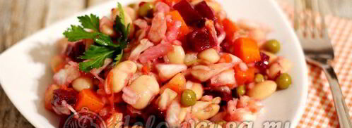 винегрет с фасолью. Шаг 9