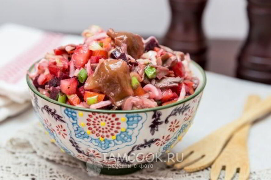 Рецепт винегрета с грибами