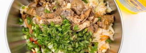 винегрет с грибами. Шаг 8