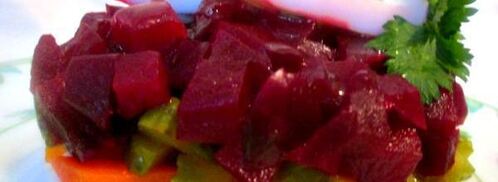 винегрет с кальмарами. Шаг 3