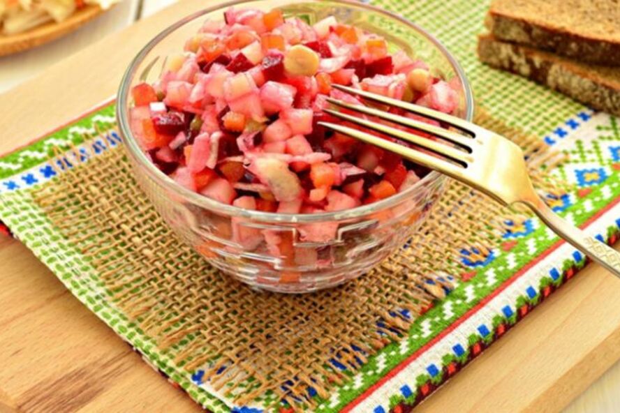 Рецепт винегрета с квашеной капустой