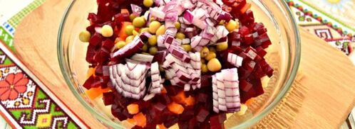 винегрет с квашеной капустой. Шаг 3