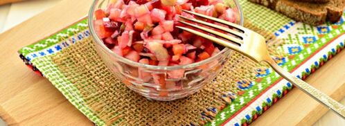 винегрет с квашеной капустой. Шаг 4