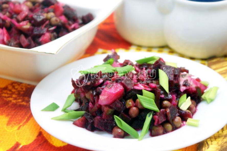 Рецепт винегрета с морской капустой