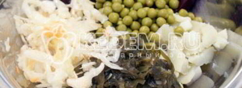винегрет с морской капустой. Шаг 2