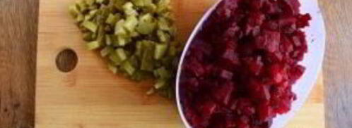 винегрет в лаваше. Шаг 3