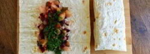 винегрет в лаваше. Шаг 4