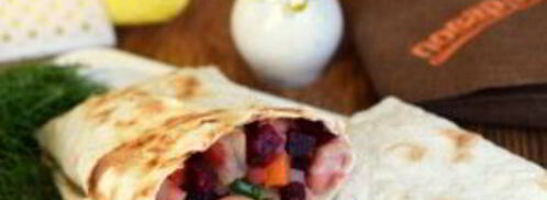 винегрет в лаваше. Шаг 5