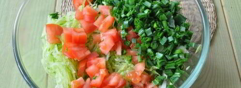 зеленый салат. Шаг 4