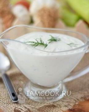 Чесночный соус с майонезом