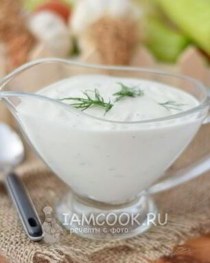 Чесночный соус с майонезом