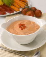 Салатная заправка из козьего сыра и томатов