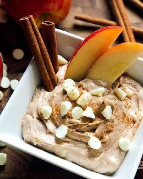 Сливочный соус-дип с корицей для фруктов