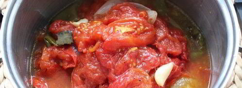 томатный соус из запеченных овощей. Шаг 3