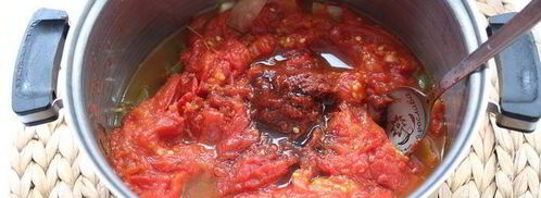 томатный соус из запеченных овощей. Шаг 4