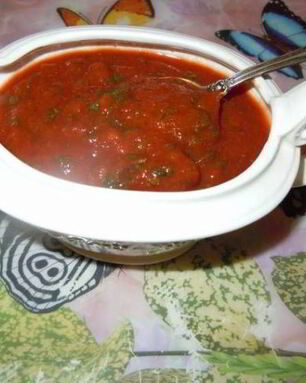 Томатный соус с кинзой