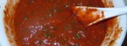 томатный соус с кинзой. Шаг 3