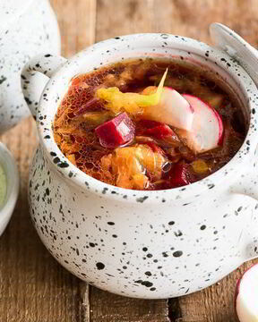 Борщ из молодой капусты