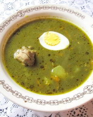 Борщ из щавеля консервированного