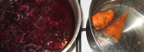 борщ холодный с креветками. Шаг 2