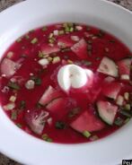 Борщ холодный свекольный