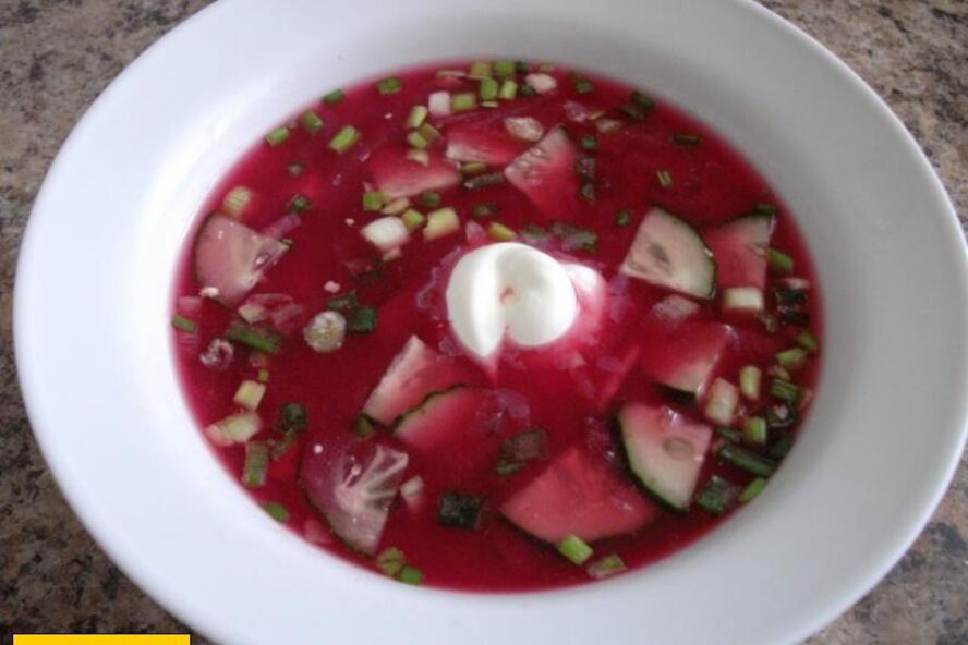 Рецепт борща холодного свекольного
