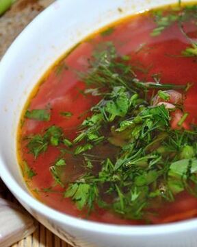 Борщ Легкий без зажарки