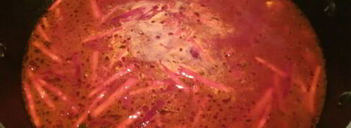 борщ на курином бульоне. Шаг 7