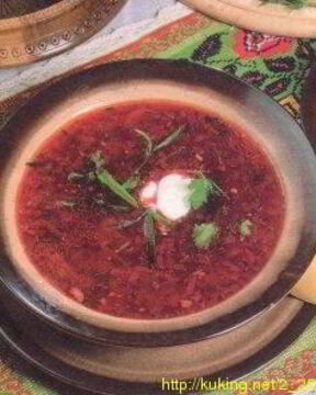 Борщ постный с квашеной свеклой