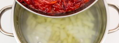 борщ с консервированной фасолью. Шаг 7