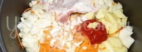 борщ с паровой свеклой и яйцом из мультиварки. Шаг 2